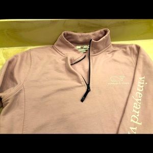 Vineyard Vines Pink Women’s Quarter zip Pull over